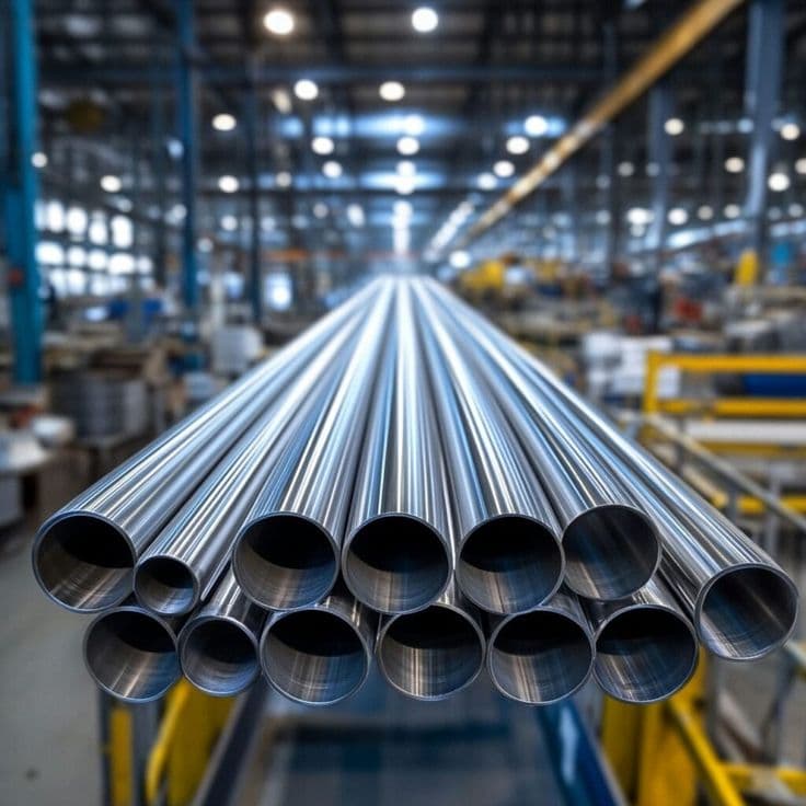 Pipe bundle in yard