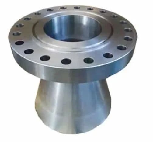 Steel flange with hub